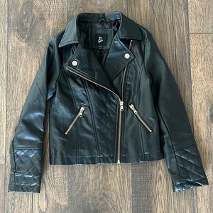 Art Class Girls Faux Leather Jacket Size 6/6X